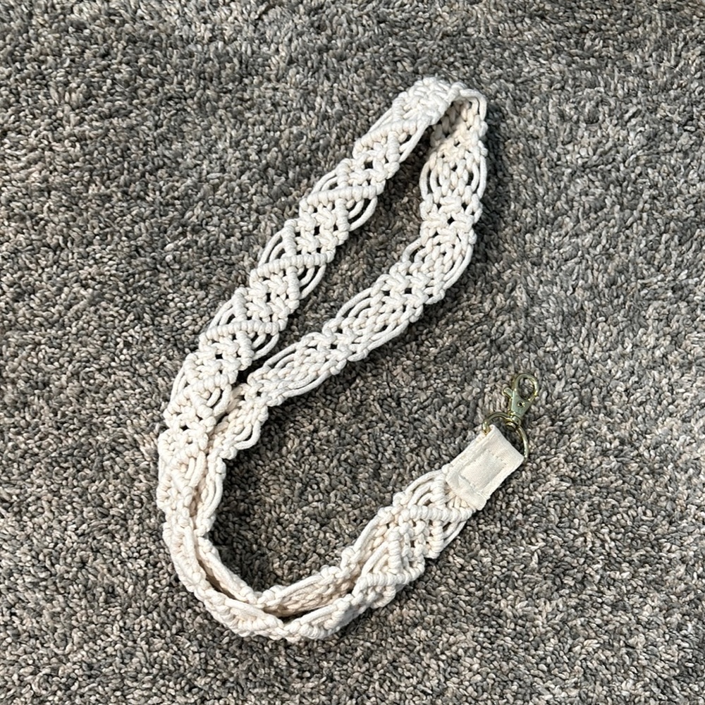 White Braided Rope Lanyard